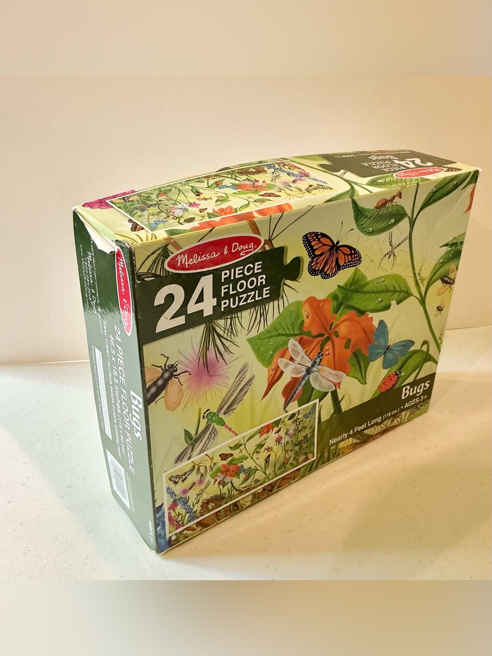 Melissa & Doug Butterfly and Flower Floor Puzzle 24pc Jumbo